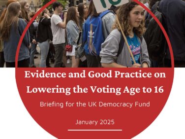 Evidence and Good Practice on Lowering the Voting Age to 16